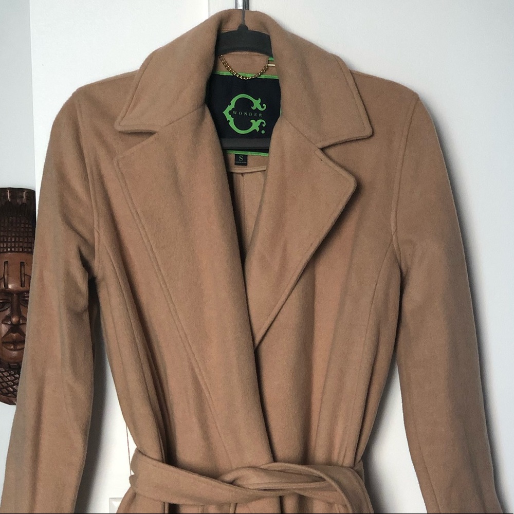Wool wrap coat